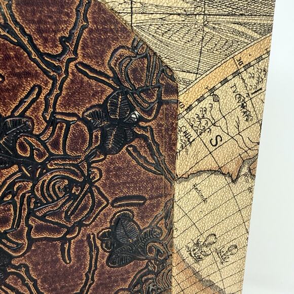 Faux Book Keepsake Storage Box Felt Lined 13”x 9”x 3” LARGE G2 - Picture 5 of 8